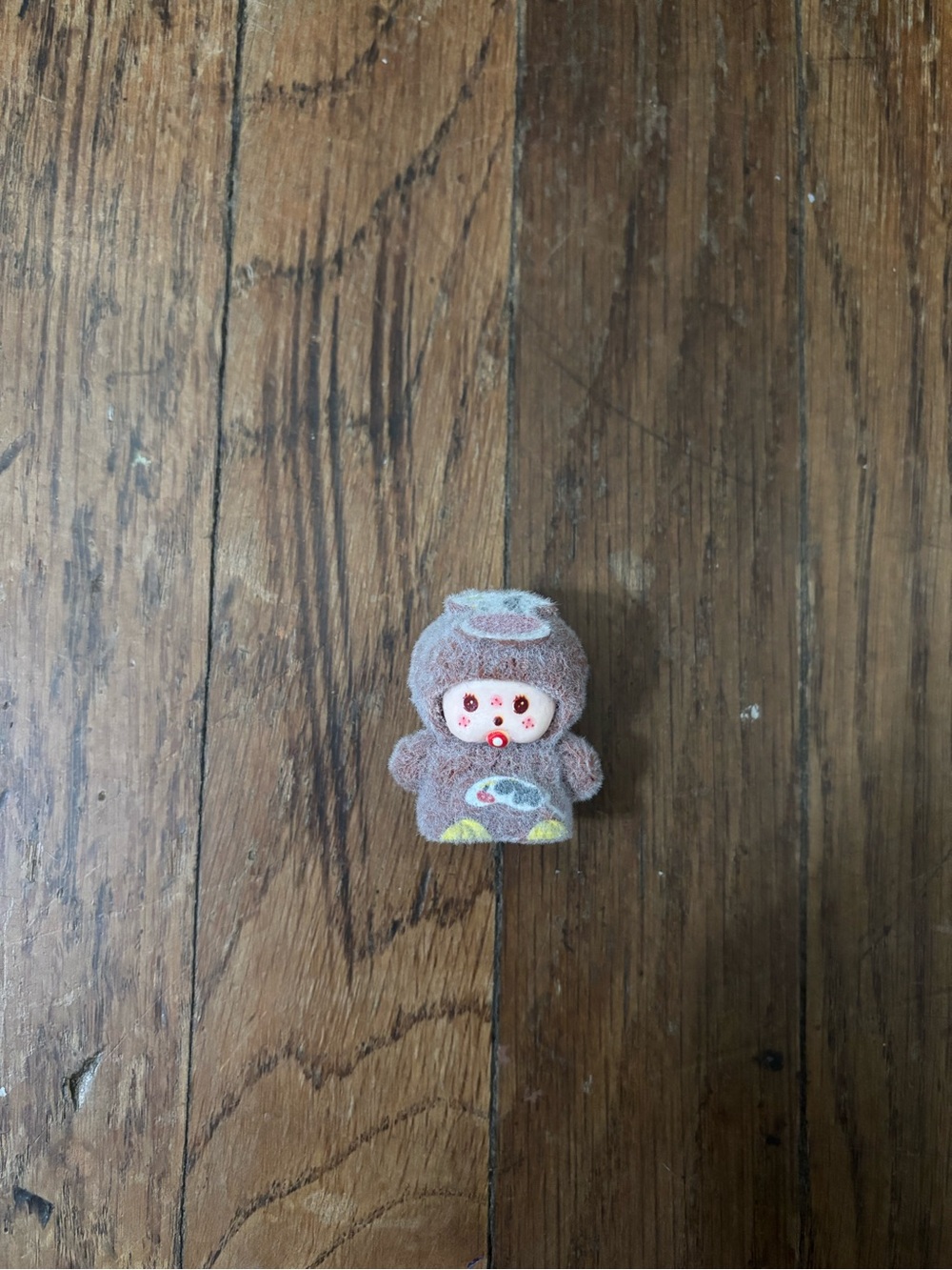 monchhichi flocked figurine